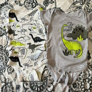 Baby dinosaur onesies 6-9 months